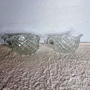 Waffle Creamer/Sugar Set